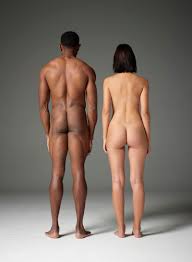 爱丽儿和罗宾裸体艺术- 黑格雷**照片**