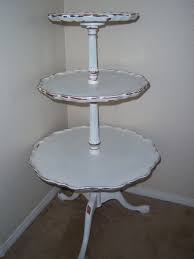 Antique 3 Tier Table Sabby Chic Three Tier Table By Makemeshabby Antique Table Chic Home Decor French Chic Decor