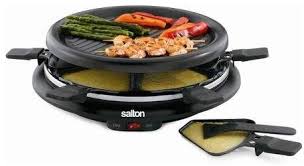 Salton 6 Person Indoor Party Grill Black Grilled Desserts Grill Stone Grilling