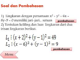 Ada dua rumus untuk mencari keliling lingkaran : Irisan 2 Lingkaran Latihan Profil A Materi Sk Dan Kd Evaluasi Ppt Download