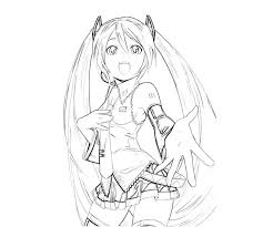 Miku coloring pages at free printable. Image Result For Hatsune Miku Coloring Pages
