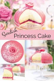 Marzipan Cake From Sweden Princess Cake Filled With Vanilla Cream Raspberries And Whipped Cream And De Prinzessinentortchen Prinzessinnen Torte Tiefkuhltorte