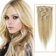 Suyya tape in hair extensions 100% remy human hair 20 inches 20pcs 50g/pack straight seamless skin weft tape hair extensions(20 inches color 1 jet black) 4.3 out of 5 stars 491 $42.49 $ 42. Blonde Hair Extensions Clip In Novocom Top
