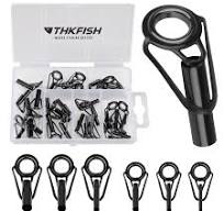 THKFISH 30pcs/80pcs Fishing Rod Tip Repair Kit