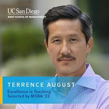 Associate Professor Terrence August, whose research and expertise spans  information systems and operations management, joined the Rady School in  2007. He has since been named the Jerome Katzin…