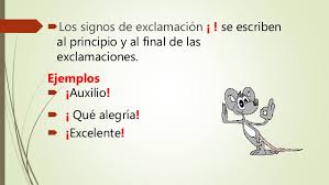 Hablemos de los signos de exclamación. Exclamacion Ejemplos