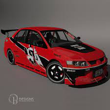 Tokyo Drift Mitsubishi Evo 3d Model 79 Max Obj Fbx Free3d Nfsu 2 sean's evo vinyl on fast and furiious tokyo drift !