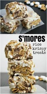 S Mores Rice Krispie Treats Krispie Treats Recipe Rice Krispy Treats Recipe Cereal Treats