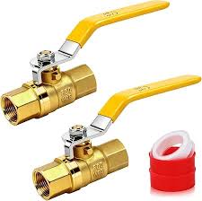Amazon.com: 1/4" Brass Ball Valve - Standard Port 400WOG, w ...