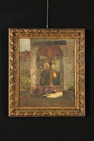 Riccardo Viriglio 1897 1951 Milano Portico Cinquecentesco 1927 Arte Cornici Arte Antico