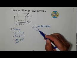 Hitunglah volume tabung, luas permukaan, dan luas selimut tabung berikut! Cara Benar Dan Mudah Menentukan Volume Dan Luas Permukaan Balok Youtube