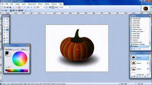 Paint.net Tutorial Drawing Pumpkin - Youtube