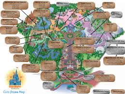 Magic Kingdom Coin Press Map Disney World Map Disney Vacation Planning Disney World Florida