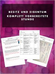 Besitz Und Eigentum Komplett Vorbereitet Stunde In 2020 Lernen Sozialkunde Unterrichtsmaterial
