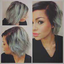 Hair Color Silver Dark Roots Haircut Grey Grey Hair Color Melt Ombre Grey Hair Color Pixie Hair Color Silver Hair Color