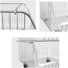 Check spelling or type a new query. Buy Sszz Stainless Steel Kitchen Rack Metal Utility Shelves Stackable Vegetable Fruit Baskets Organizer Racks Floor Multilayer Rolling Cart Storage Racks White A Online Shop Home Garden On Carrefour Uae