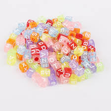 Svgs acrylics (by size) home / acrylics / acrylics (by size) / page 2. 100 Transparent Rainbow Letter Cube Beads Transparent Etsy Beading For Kids Letter Beads Crafts