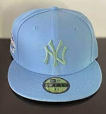 Ebay Exclusive New Era Blue Sugar Shack New York Yankees 2001 World Series Hat 7 1 4 In 2021 New York Yankee Hat World Series Hats New York Yankees