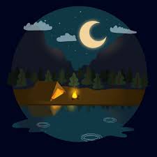 You Can Draw This Camping Landscape In Procreate Procreate Camping Youcandrawthis Easy Drawings Procreate Drawing Tutorial Easy