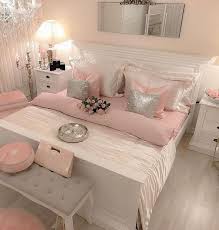 Not Quite This Style But I Like The Silver Pink White Color Scheme Bedroom Decor Bedroom Design Girly Bedroom
