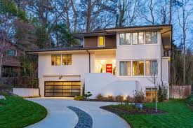 Blue modern exterior house paint colors. At 1 1m Art Filled Contemporary Continues Atlanta S Modernistic Leanings Curbed Atlanta