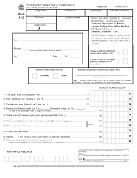 Business Tax Tennessee Business Tax Return