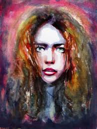 Emanations-esoterique", my watercolor, 40 cm x 30 cm