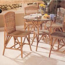 Wicker Bistro Dining 6 Piece Set In 2020 Indoor Wicker Furniture Wicker Dining Set Patio Furnishings
