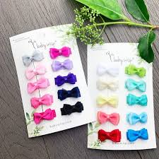 With our exclusive range of children's hair accessories you need look no further. Baby Wisp 20 Tiny Hair Bows Infant Barrettes Newborn Bows Etsy Baby Hair Bows Toddler Hair Bows Newborn Bows