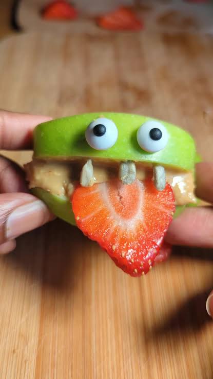 Fun Halloween Apple Monster Recipe for Kids