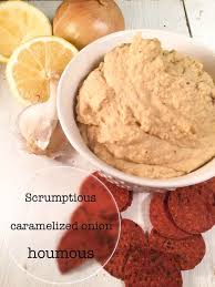 Scrumptious Caramelized Onion Houmous Simply Vegelicious In 2020 Recipes Easy Appetizer Recipes Food