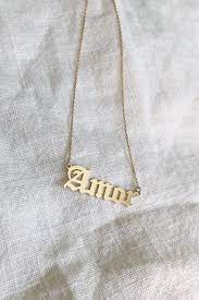Old English Amor Necklace Necklace Old English Gold Plated Chains