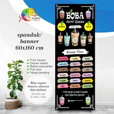 Ukuran kertas, seri a berdasarkan satuan mm, cm, dan inci. Spanduk Banner Berdiri Minuman Boba Lazada Indonesia