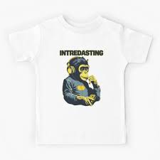 Intredasting Beats - Interesting Monkey Ape Kids T-Shirt for Sale by  RailoImage | Redbubble