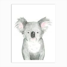 Koala Art Print Fox Art Print Bear Art Art