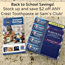 Complete new membership setup and payment process. Stock Up 2 Instant Savings On Crest Toothpaste At Sam S Club Addictedtosaving Com