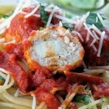 Mozzarella Stuffed Pesto Turkey Meatballs Recipe Turkey Pesto Meatballs Recipes Turkey Meatball Recipe