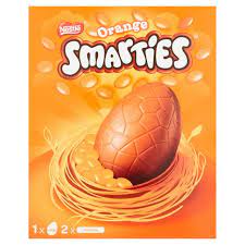 Smarties Orange Milk Chocolate Large Easter Egg 256g Sainsbury S