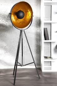 Stehleuchte Studio Schwarz Gold 2 Moderne Stehlampen