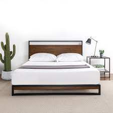 4.5 out of 5 stars with 63 ratings. Zinus Ironline Metal And Solid Wood Bed Frame Base King Bunnings Australia