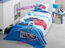 evim home 3d dijital baskili genc yatak ortusu race 1 adet 180 x 250 cm yatak ortusu 1 adet 50 x 70 cm volanli yastik ki yatak yatak ortusu yatak ortuleri