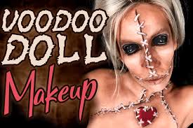 voodoo doll makeup creepy face