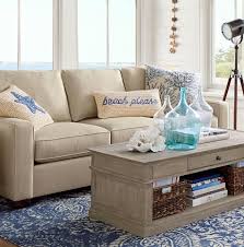 Coastal Nautical Living Room Design Decor Ideas From Pottery Barn Coastal Decor Ideas Interior Design Diy Shopping