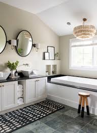 Black And White Bathroom Ideas Photos Modern Glam Design Newport Home Tour White Bathroom Designs White Bathroom Decor Black White Bathrooms