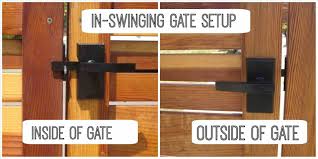 Most locks on the market hook through the mechanism. Garden Gate Locks