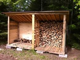 A breathable structure is important for an outdoor wood storage unit. Pallet Firewood Rack Off 58