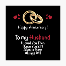 Buying the perfect anniversary gift for the man in your life can be a confusing prospect. Happy Anniversary Gift For Him Husband Love Forever Vow Wedding Rings Poster By Djpraxis Redbubble