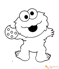 Coloring page of oscar head. Easy Sesame Street Coloring Page 07 Free Easy Sesame Street Coloring Page