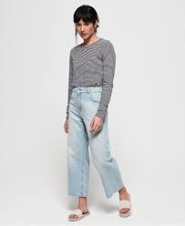 Wait, make that favorite people of any nationality. Womens Phoebe Wide Leg Jeans In Summer Sky Blue Superdry