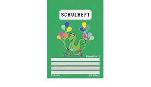 Helfen sie ihrem kind dabei!. Schulheft A4 Lineatur 2 Liniert 50 Blatt 2 Klasse Schreibheft Lineatur 2 Din A4 Mit Kontrastlineatur Homeschooling Und Schulanfang Grun German Edition Geschichtenz Svgn 9798669717780 Amazon Com Books
